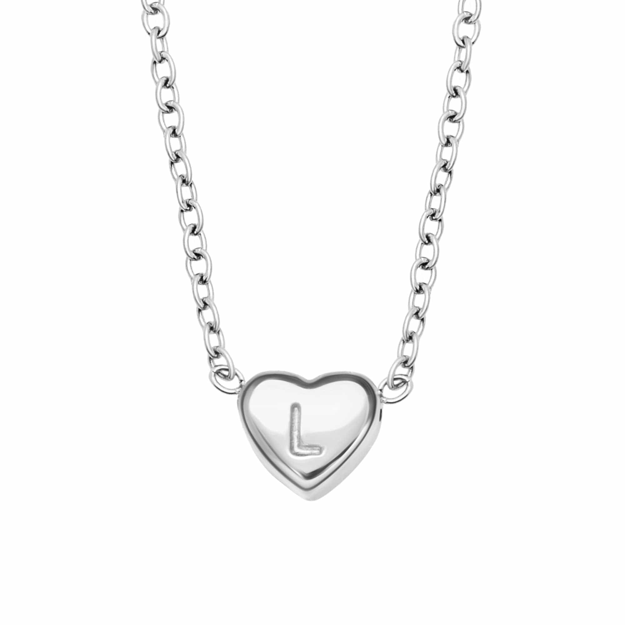 Dainty Heart Initial Necklace - Image 17