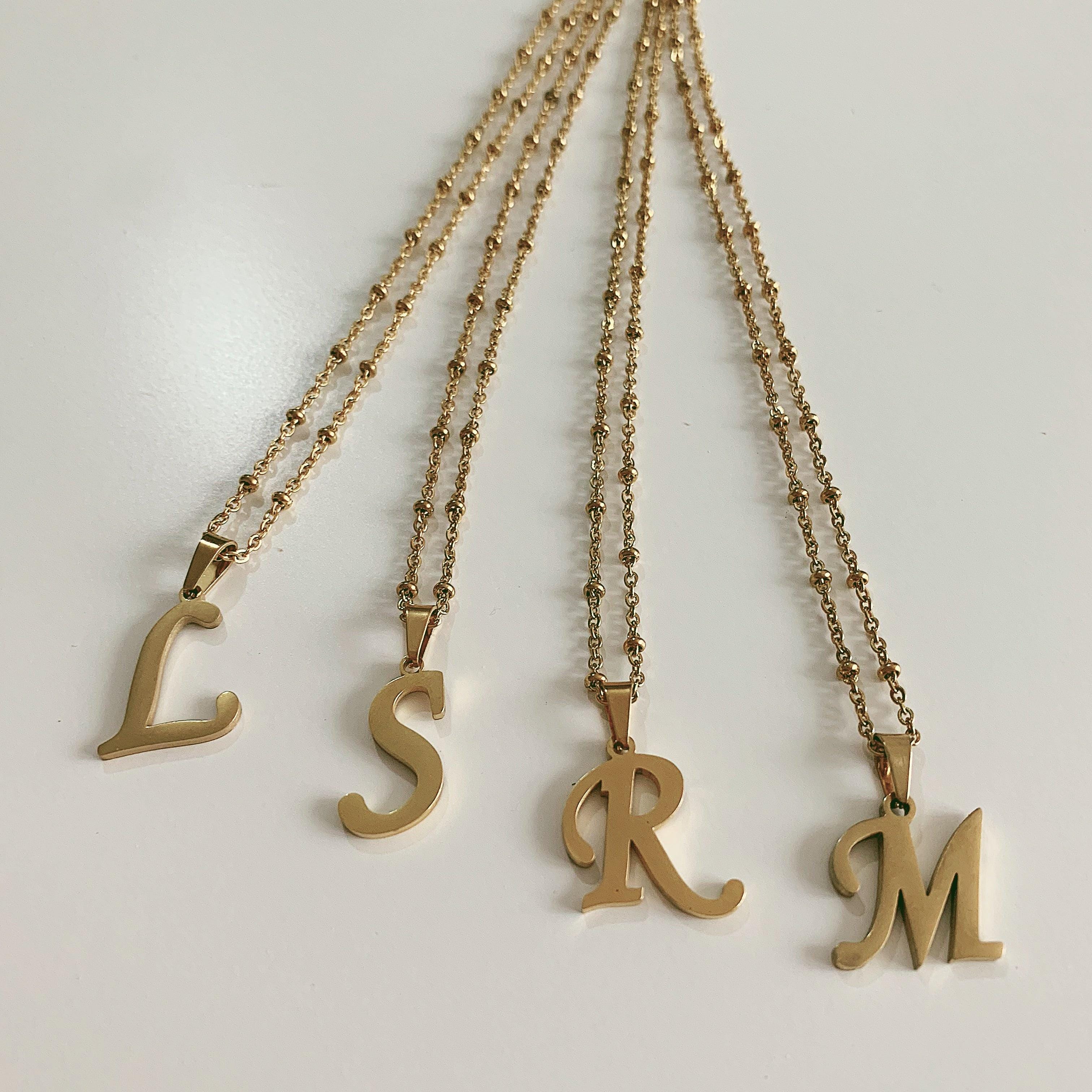 Hawaii Beaded Initial Necklace - Image 3