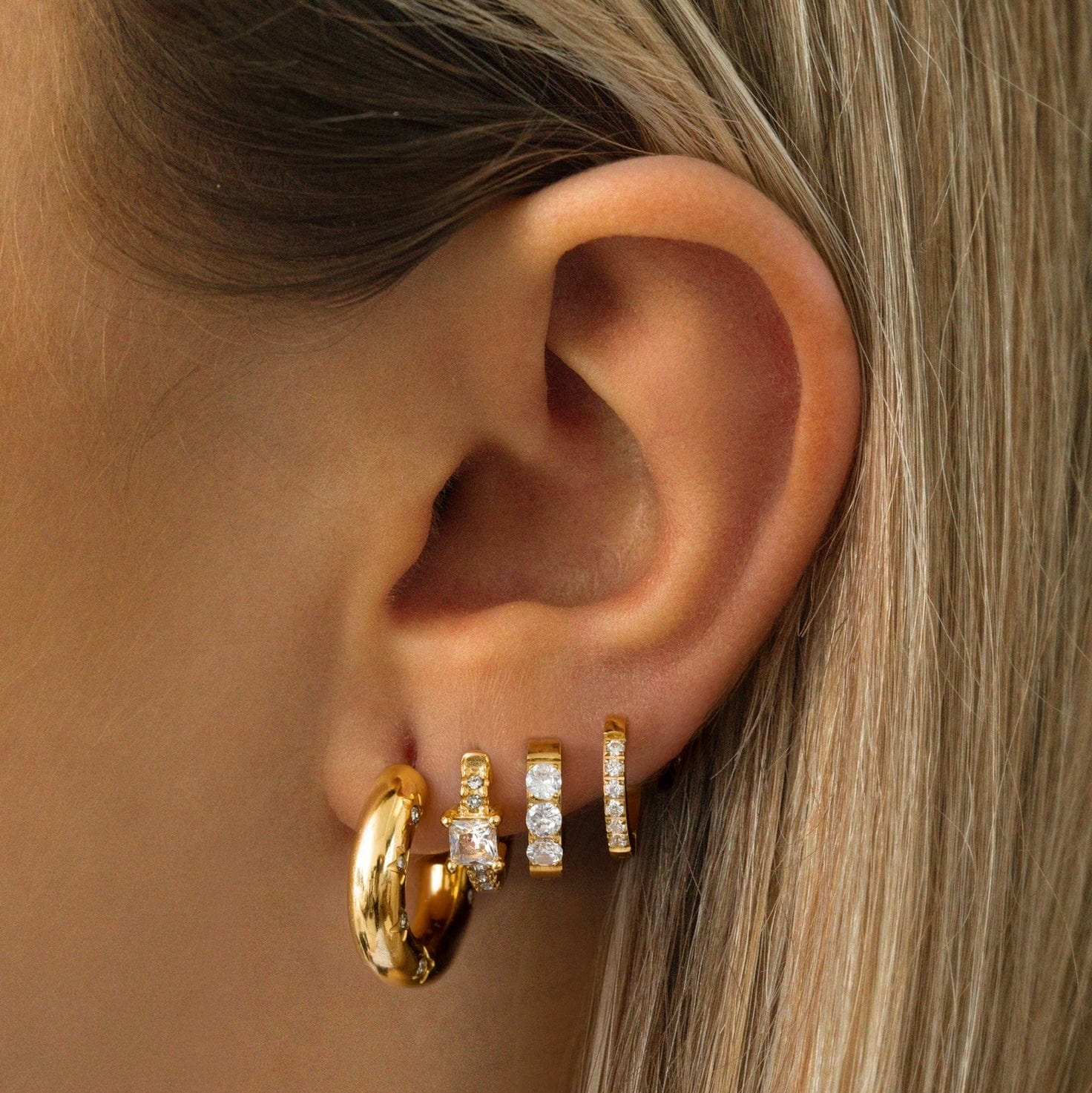 Lexi Huggie Hoop Earrings - Image 5