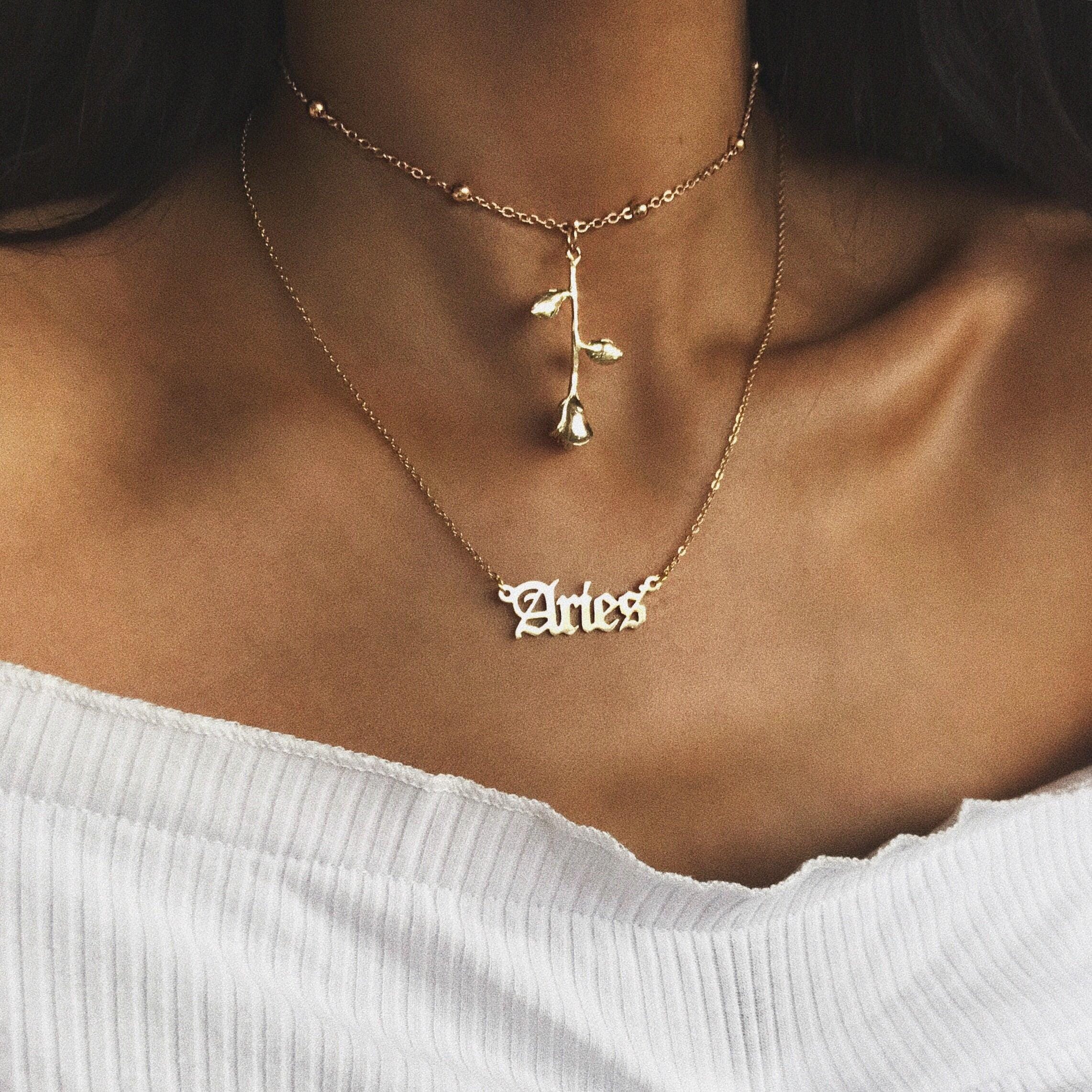 Old English Zodiac Necklace - Image 12