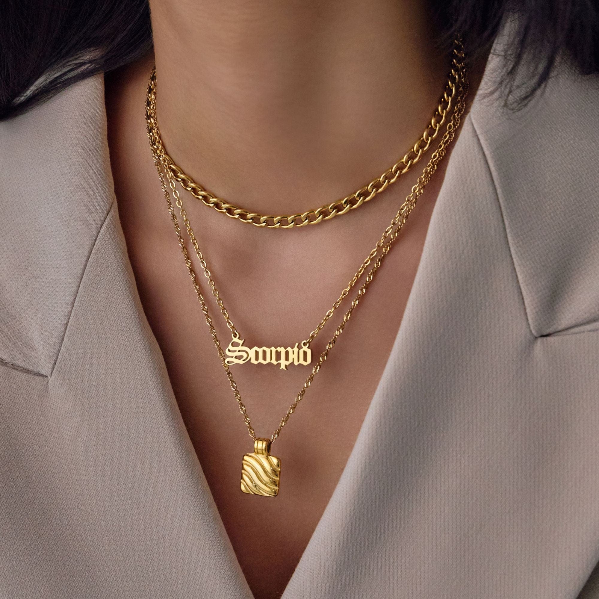Old English Zodiac Necklace - Image 3