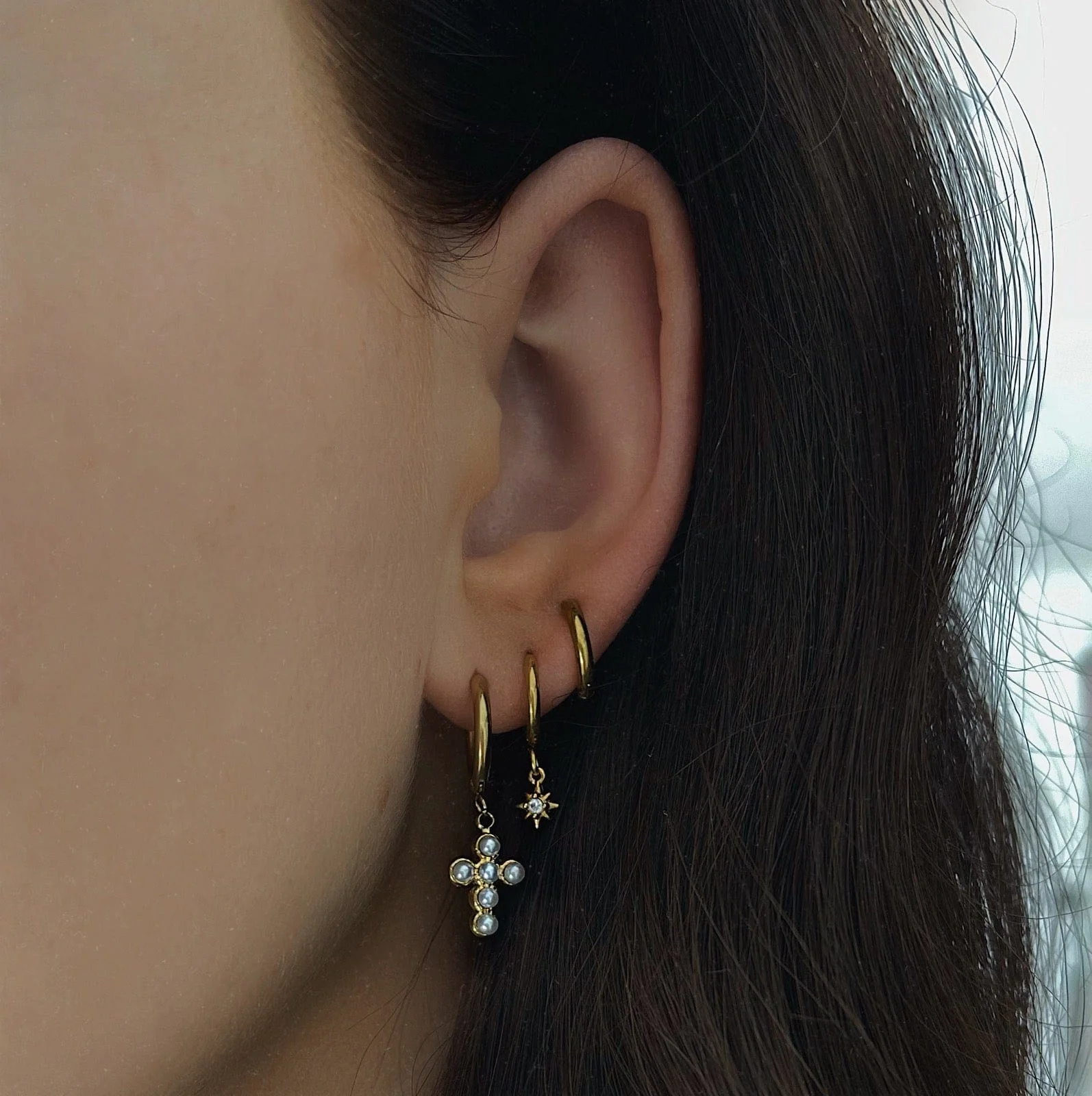 Radiance Star Hoop Earrings - Image 10