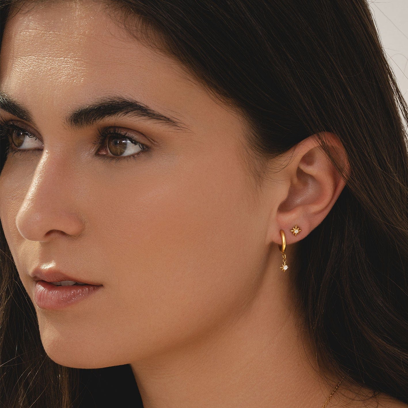 Radiance Star Hoop Earrings - Image 4