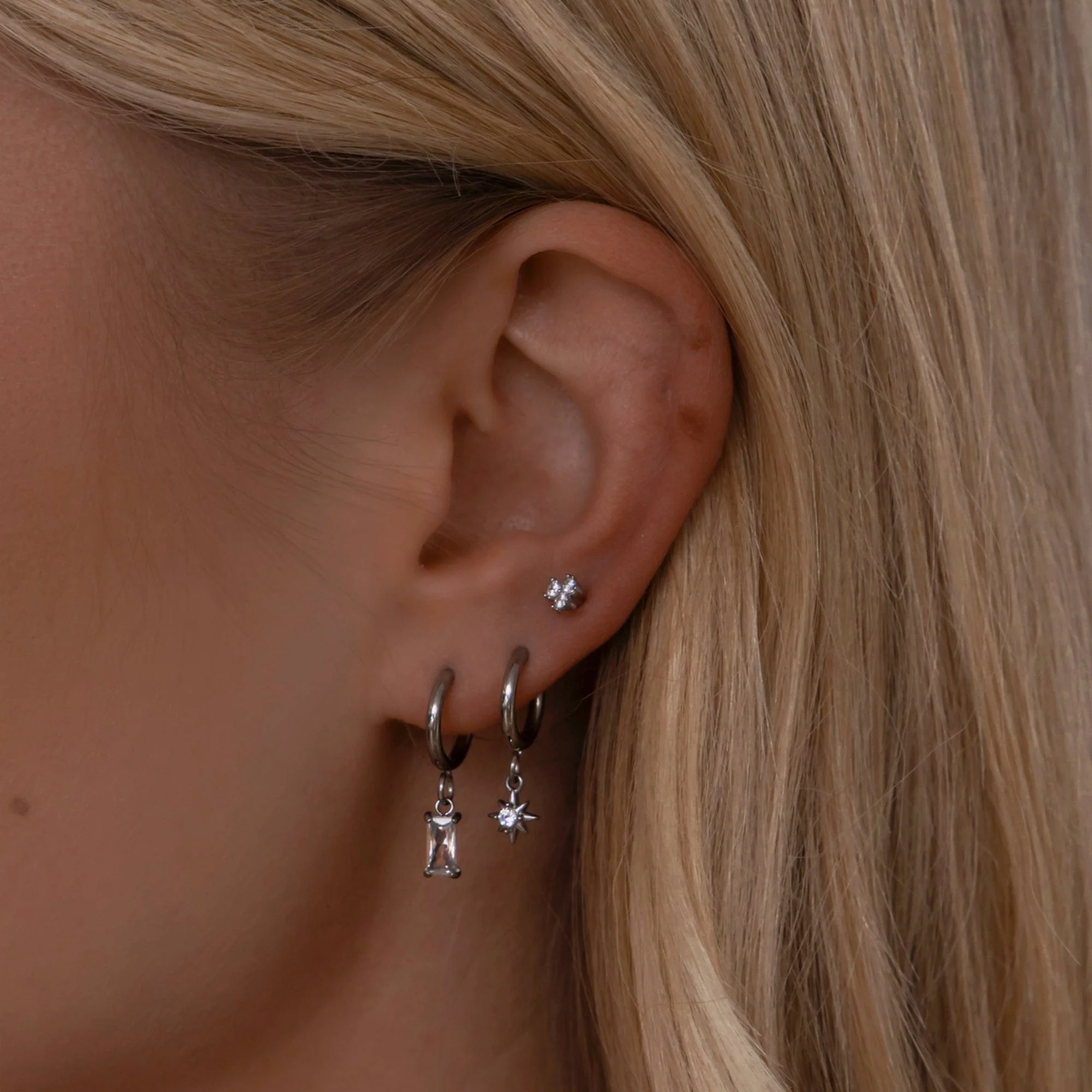Radiance Star Hoop Earrings - Image 8
