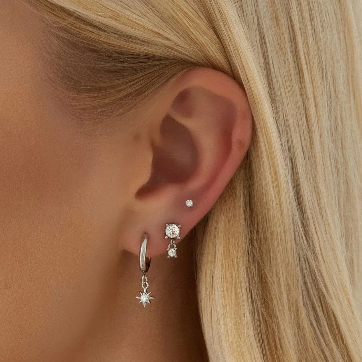 Radiance Star Hoop Earrings - Image 9