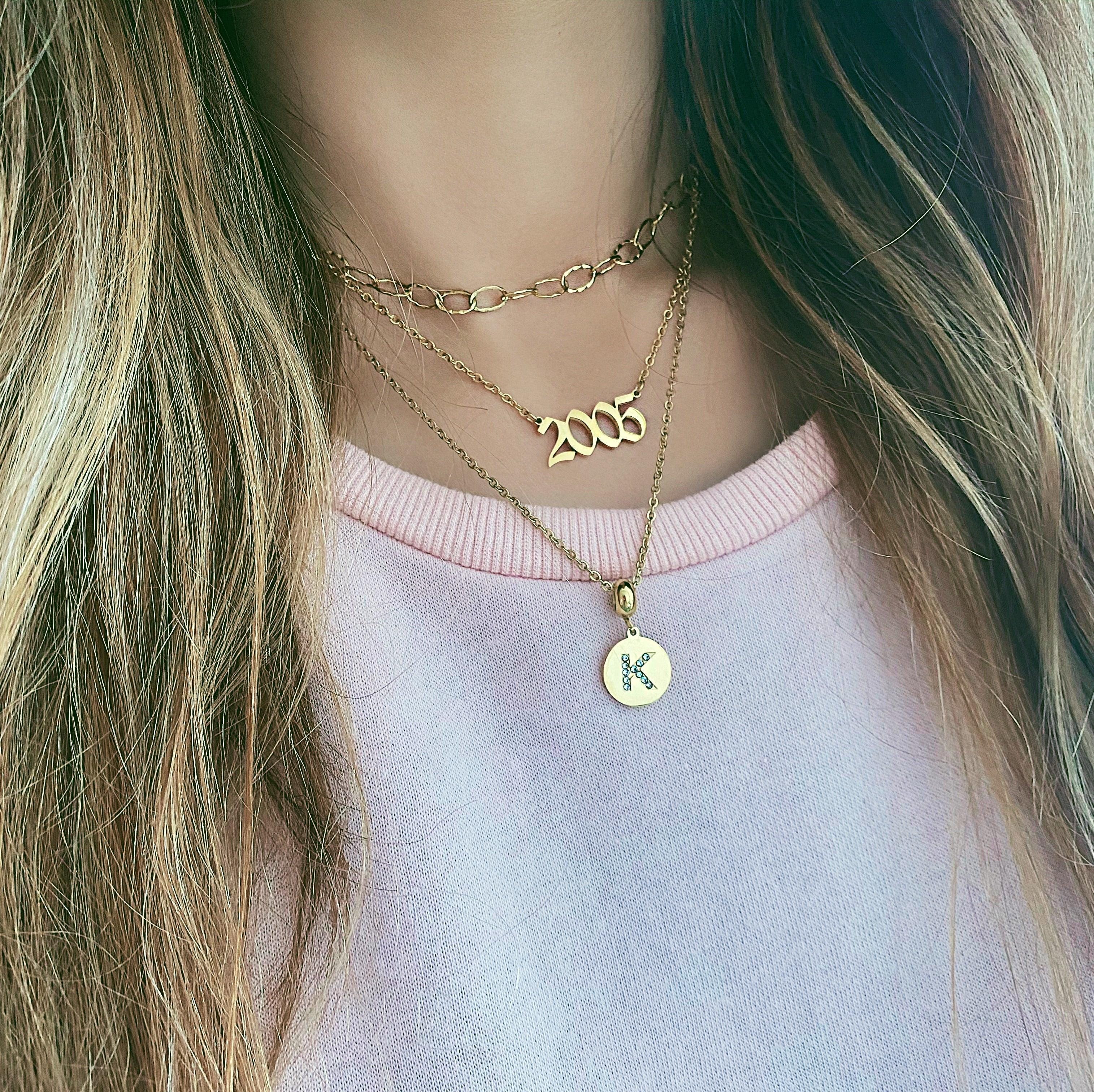Script Year Choker Necklace - Image 16
