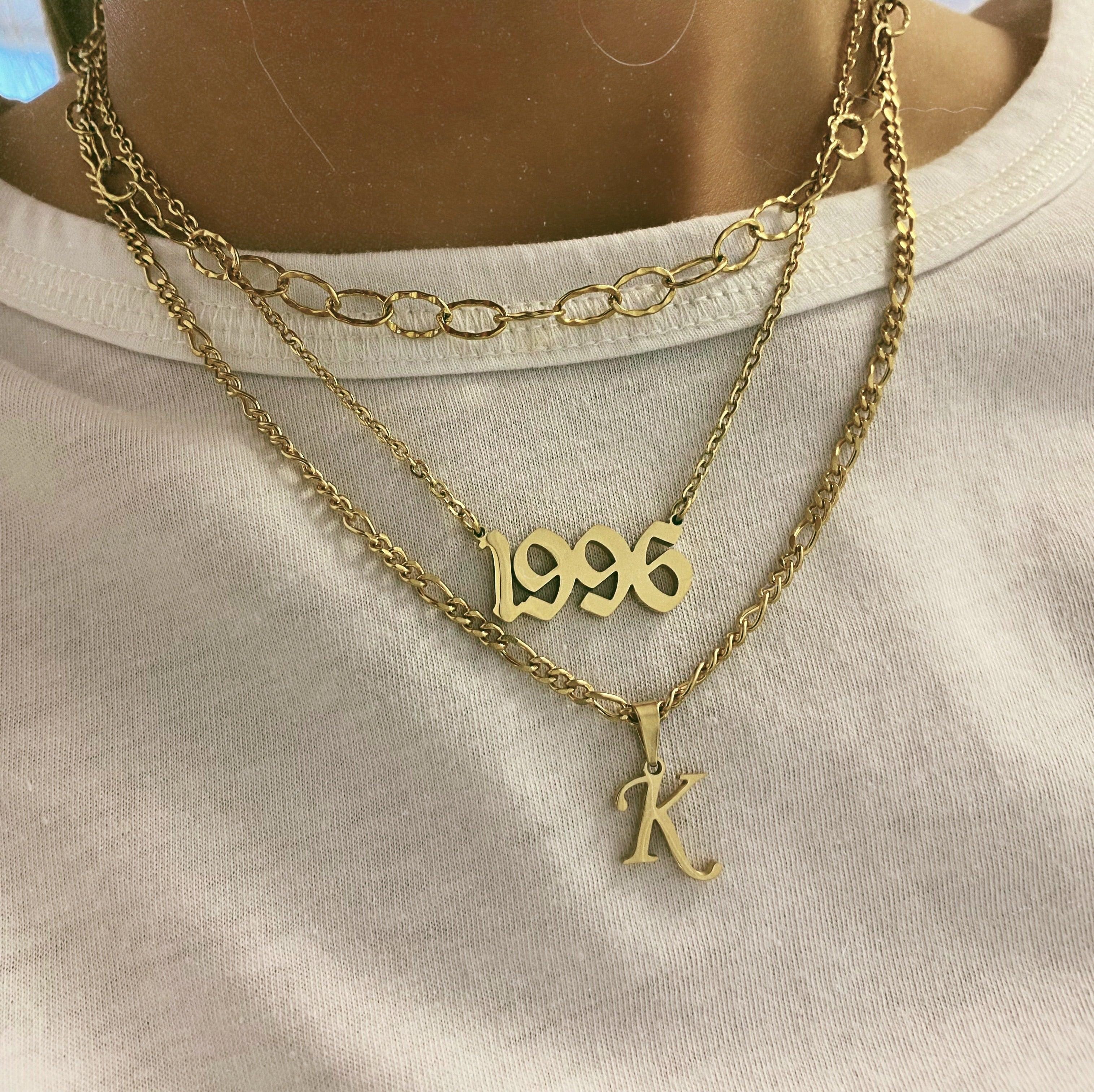 Script Year Choker Necklace - Image 18