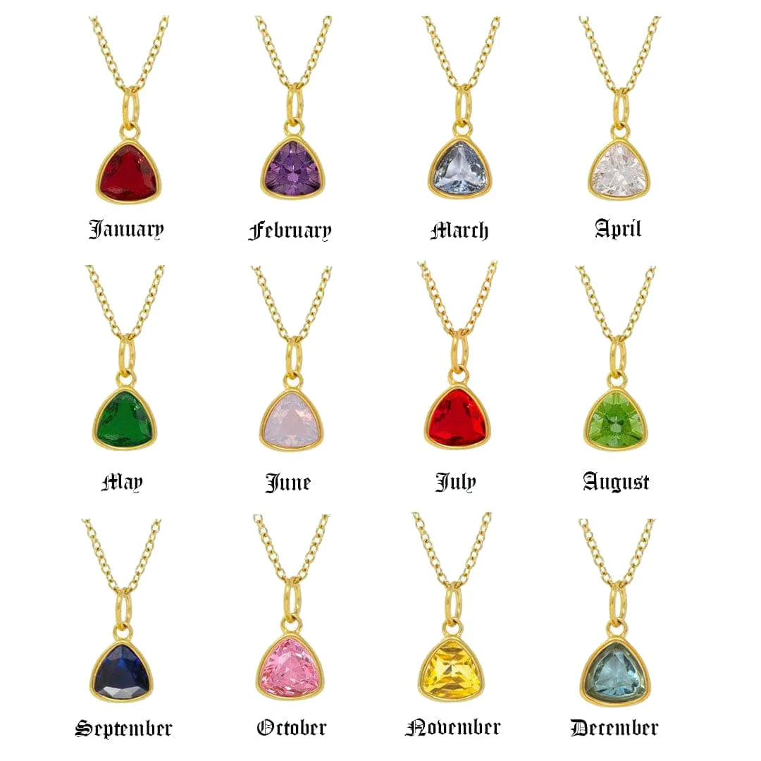 Trio Birthstone Necklace - Image 3