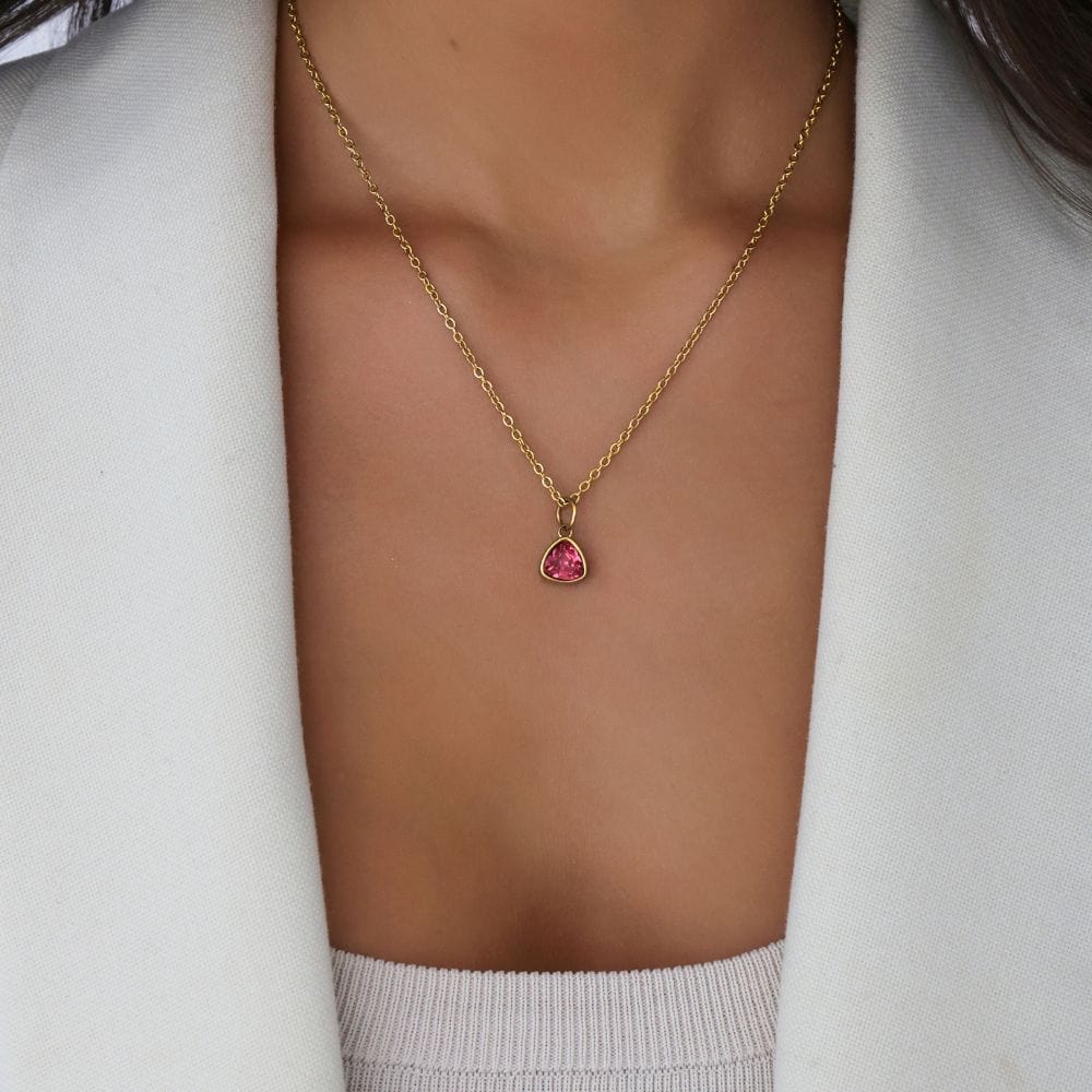 Trio Birthstone Necklace - Image 4
