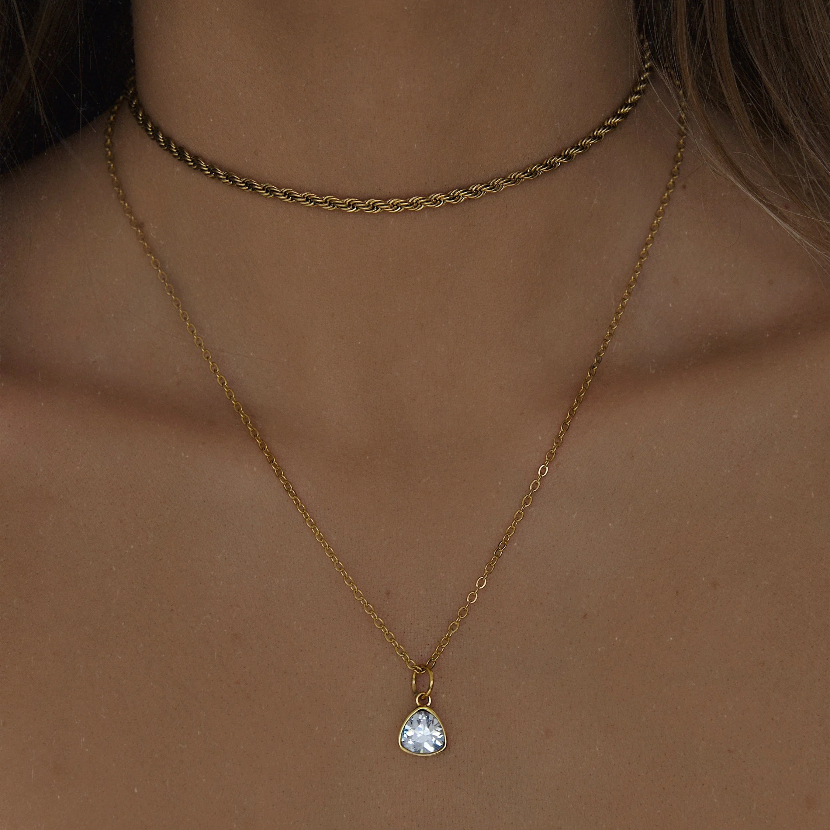 Trio Birthstone Necklace - Image 6