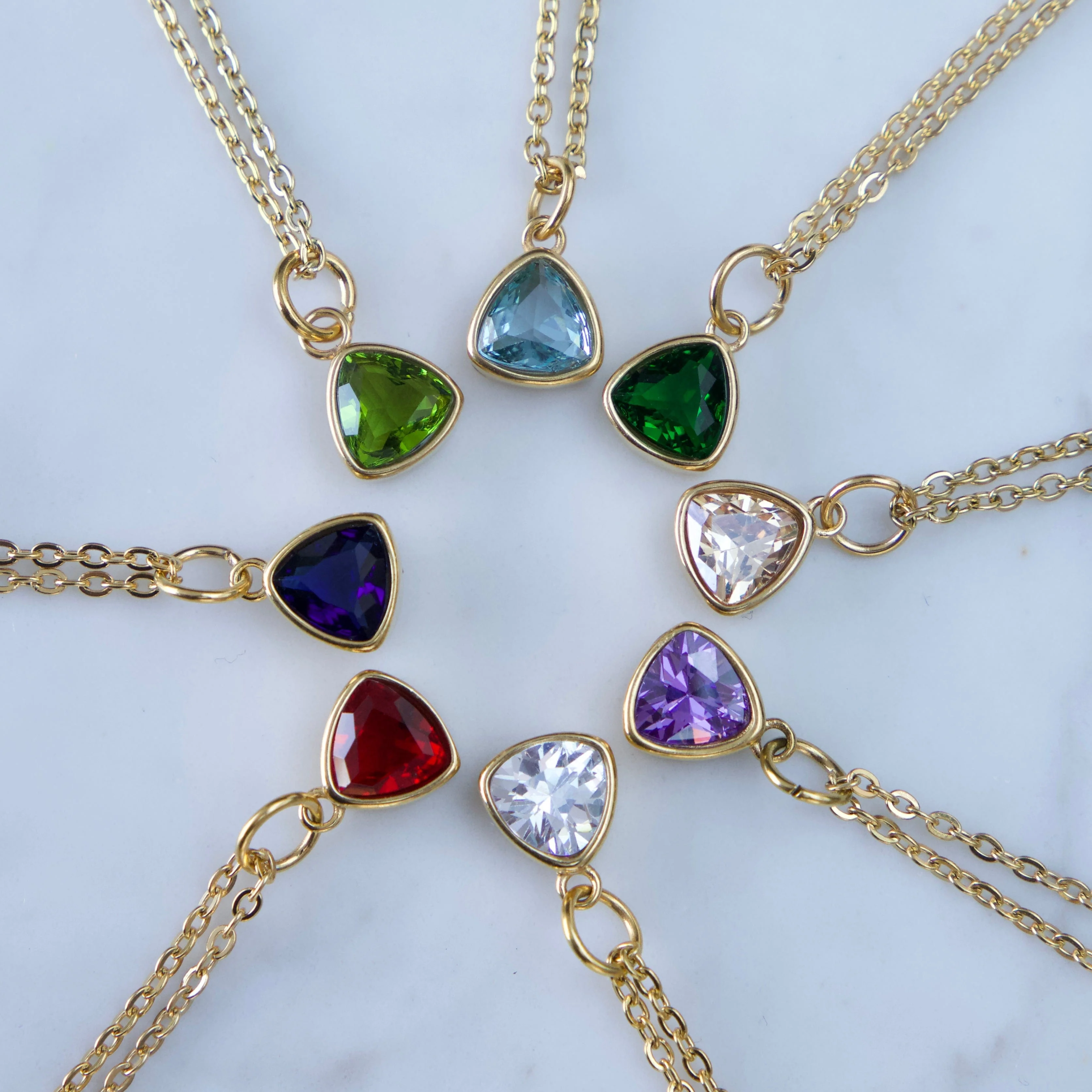 Trio Birthstone Necklace - Image 9