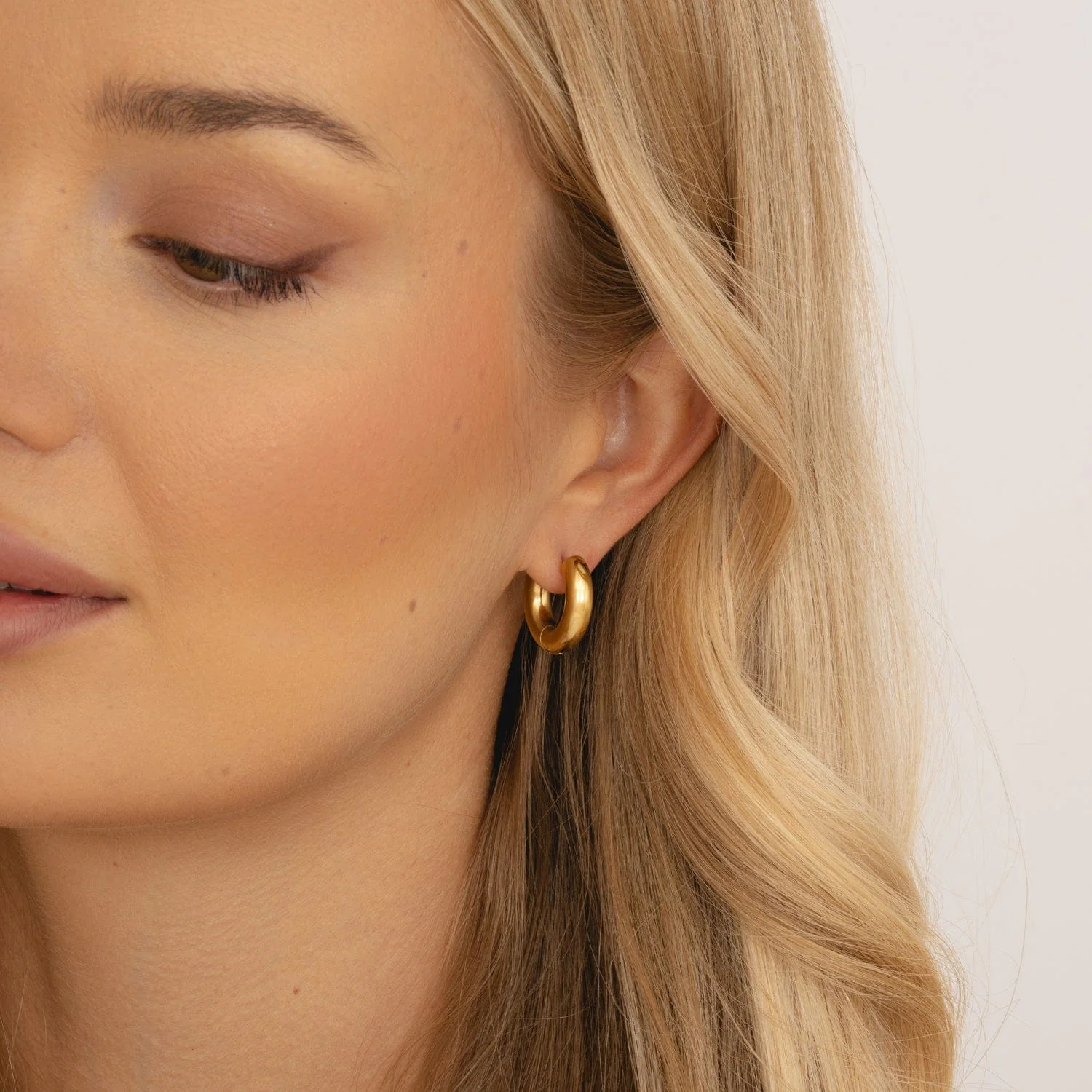 Tube Hoop Earrings - Image 4