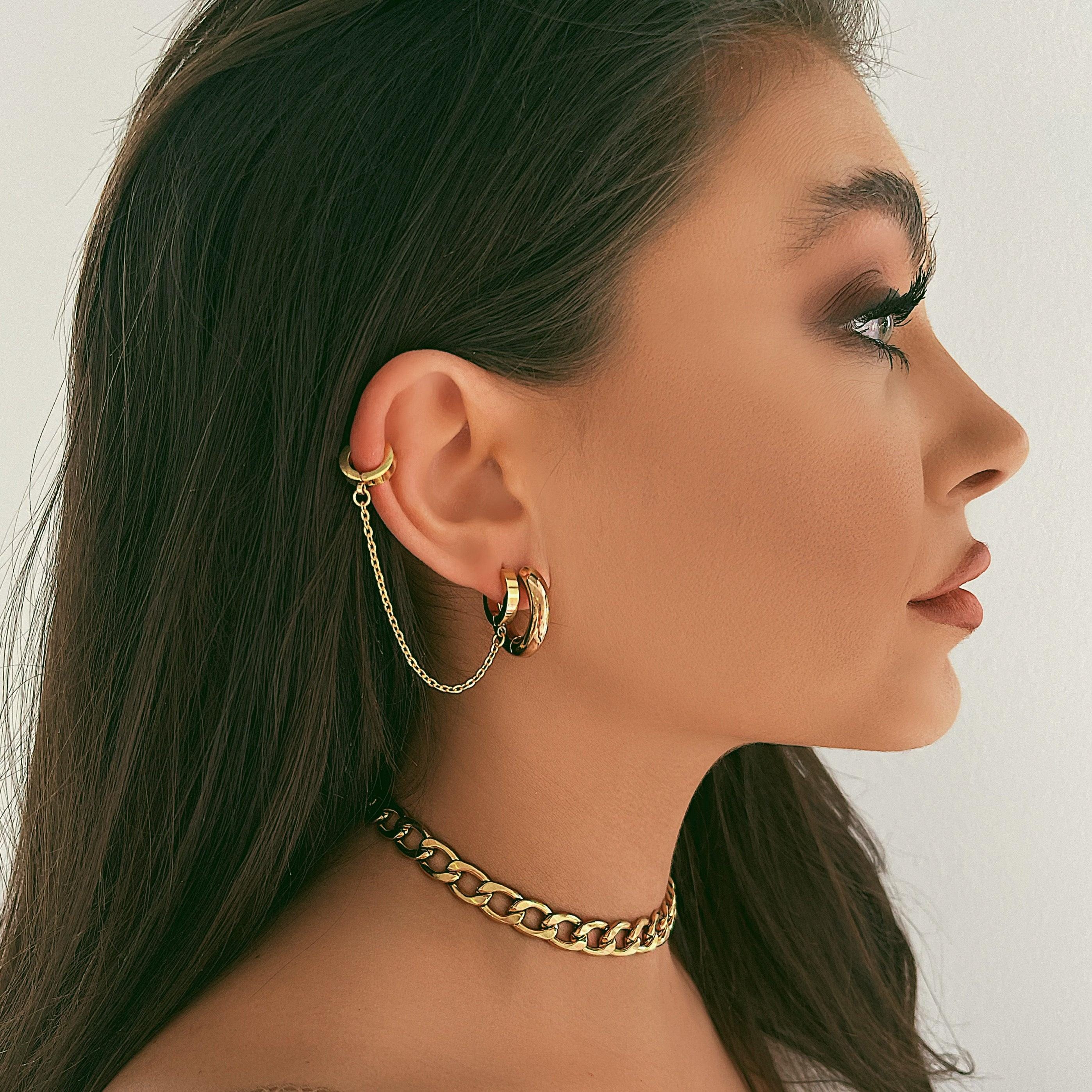 Tube Hoop Earrings - Image 5